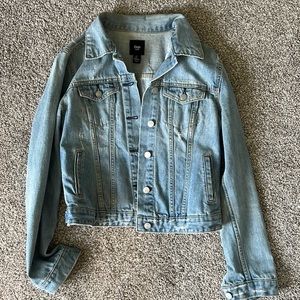 Gap Distressed Jean Jacket Women Size Small